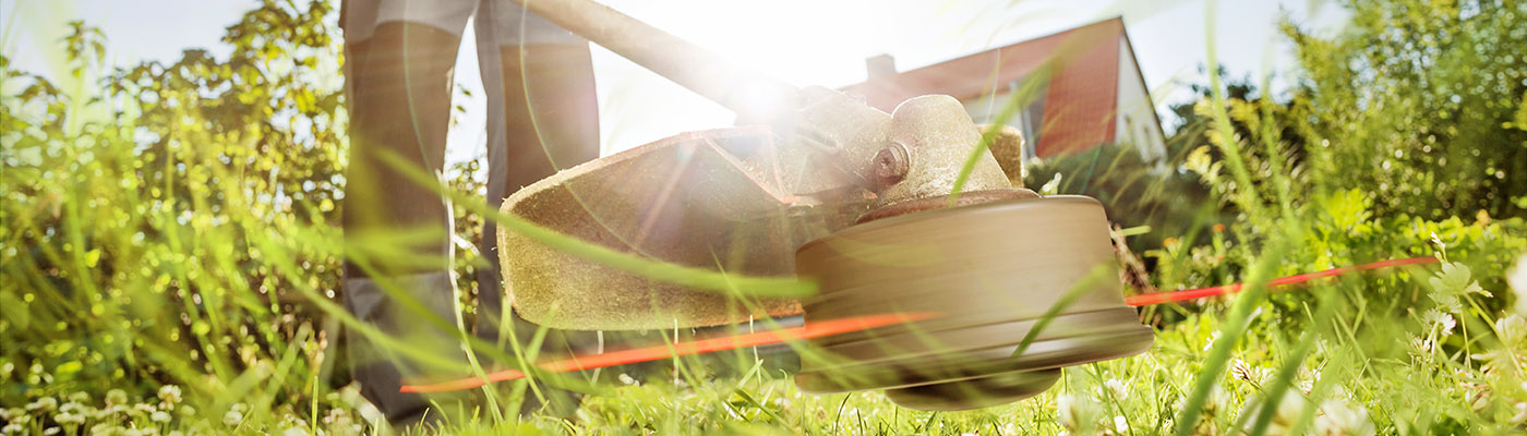 Gardening with a brushcutter